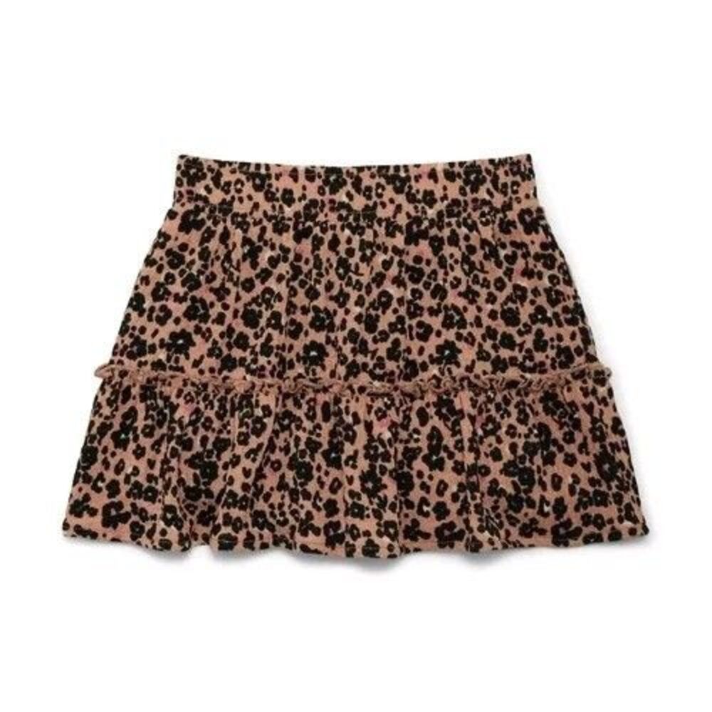 Wonder Nation Girls Knit Ruffle Skirt Size XXL Animal Print